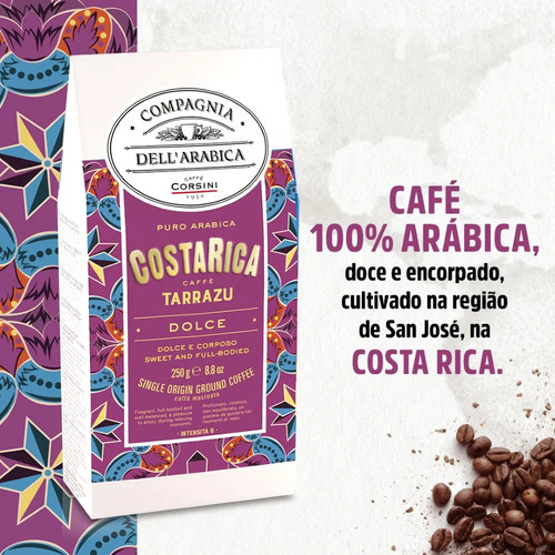 Café moído Compagnia Dell'Arabica Torrado e Moido Torrado em caixa 250 g Melitta