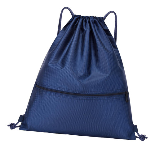 2 Mochila Deportiva Con Cordón, Mochila Práctica Azul