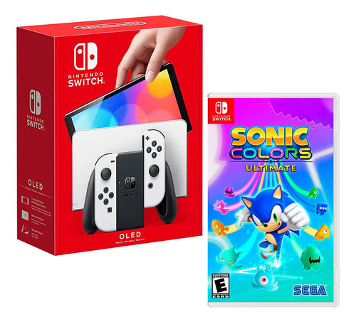 Consola Nintendo Switch Modelo Oled Blanco + Sonic Colors