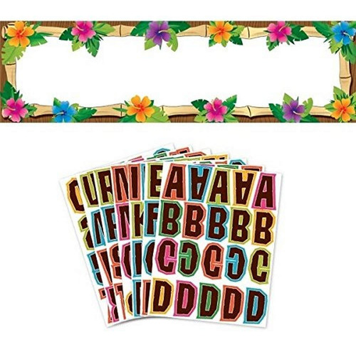 Pancarta Gigante Personalizada Luau, Multicolor, 64 'x ...