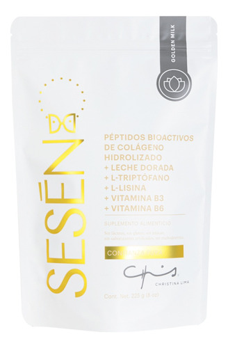 Sesen Golden Milk Peptidos De Colágeno Hidrolizado Vit B Sfn Sabor Leche Dorada