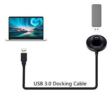 Cable De Extensión Usb 3.0 De 4.7 Pies Con Pedestal Macho A