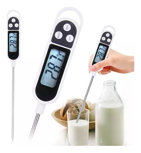 Termômetro Culinário Com Tela Digital Vai De -50°c A 300°c
