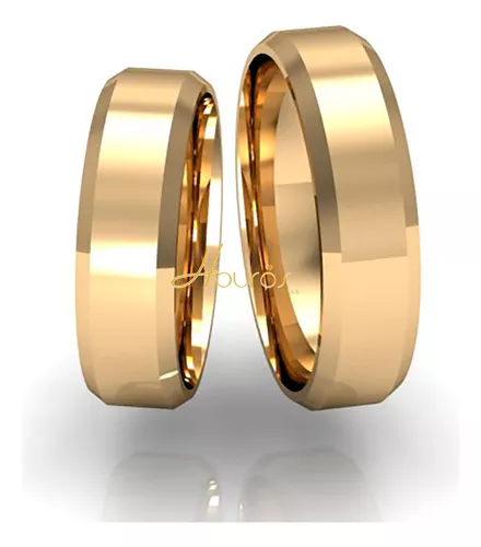 Par de alianças de casamento - ouro 18k