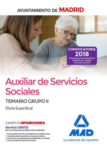 Auxiliar Servicios Sociales Ayto Madrid Grupo Ii Especifi...