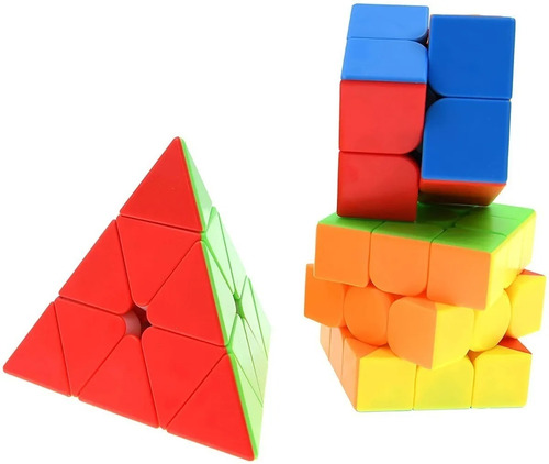 Cubo Magico Pack 2x2 + 3x3 + Pyraminx Moyu
