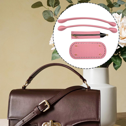 Zz Conjunto De Ganchillo Tejido 3 Uds Bolsa Cojín Base