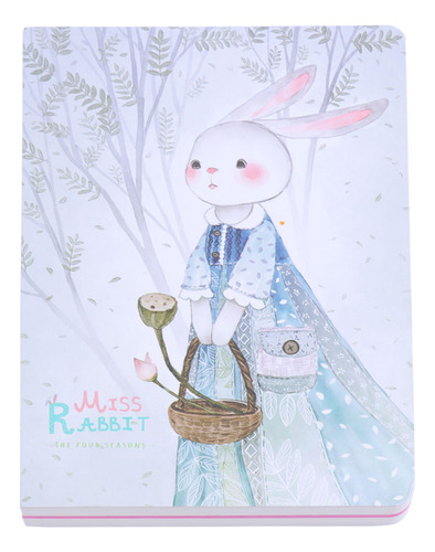 Cuaderno Creativo De Verano Miss Rabbit Blossom Para Niñas C