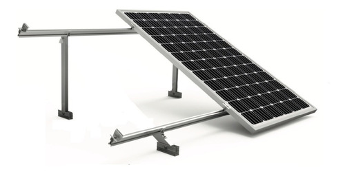 Estructura Para 4 Paneles Solares En Aluminio