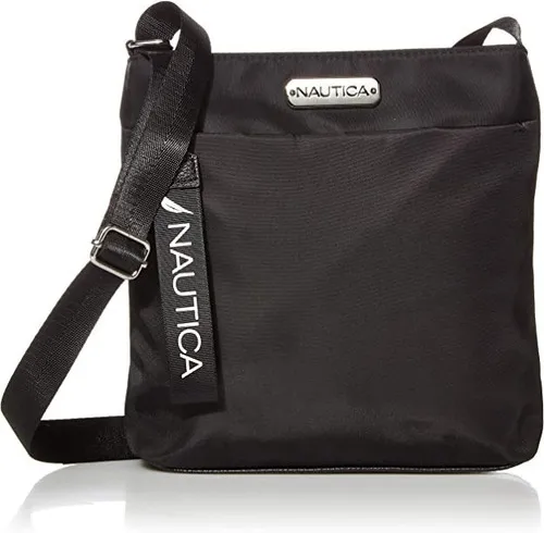 Nautica Diver - Bolso Cruzado Pequeño De Nailon Para Mujer Color Negro