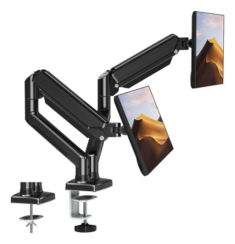 Ergofocus Soporte Para Monitor Doble Para Pantalla De Comput