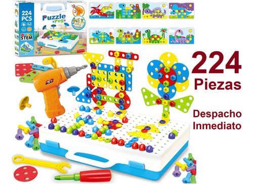 Juego De 224 Piezas Rompecabezas Para Niños - Taladro