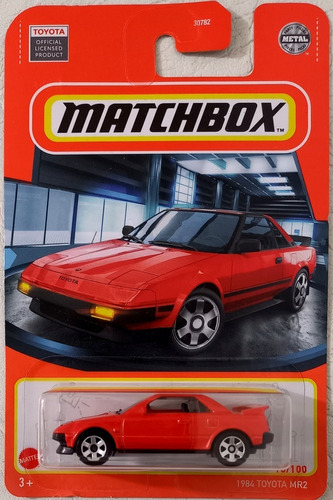 1984 Toyota Mr2 Rojo Matchbox Mattel 