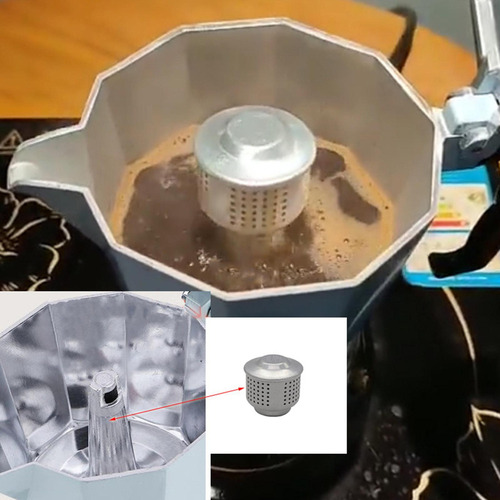 /para Cafetera De Aluminio Cubierta A Prueba De Salpicaduras
