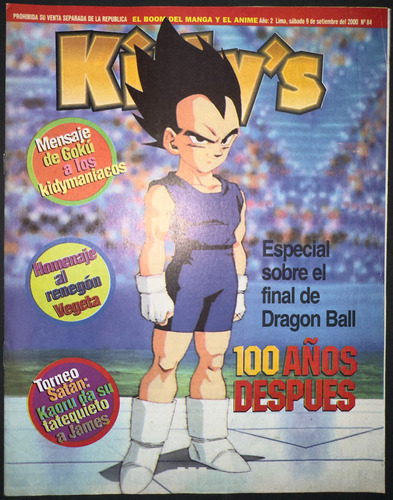 Revista Kidys #84 - Anime La República - Año 2000