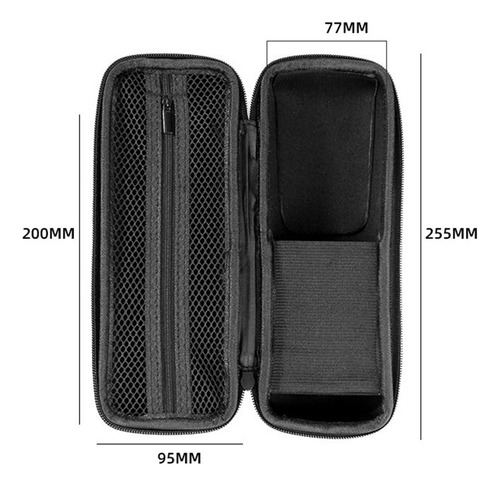 Estojo De Transporte Manual Para Moedor De Bolsa Com Escova