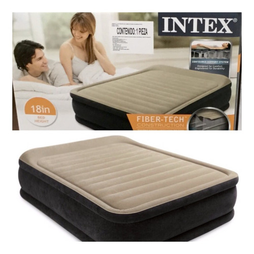 Colchón Inflable Intex Queen Size Calidad Premium C/bomba 