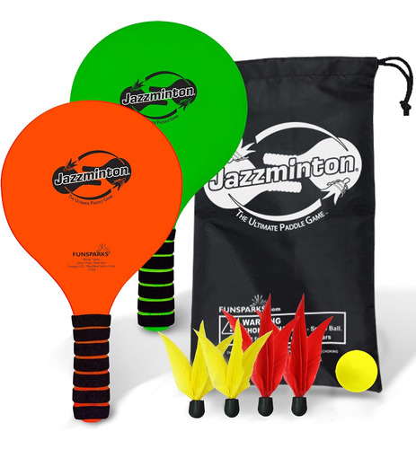 Jazzminton Paddle Ball Game Bolsa De Transporte - Jugue...