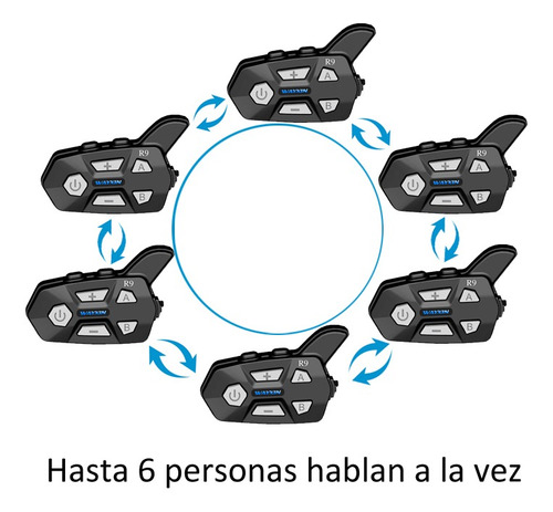 Imagen 3 de 10 de Sistemas De Intercomunicación Bluetooth Para Casco De Motoci