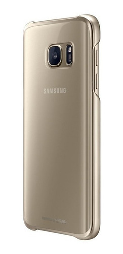 Case Samsung Clear Cover Para Galaxy S7 Edge Gold