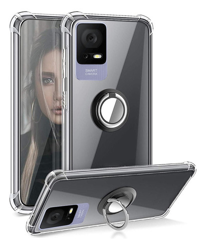 Funda Para Tcl 408 406 405 Transparente Adsorbente Anillo