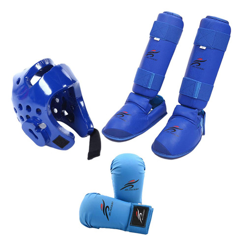 Conjunto De Equipo De Boxeo Sparring Taekwondo Azul L 1