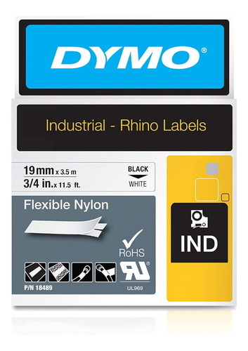 Etiquetas Industriales De Nailon Flexible, 3/4 , Negro ...