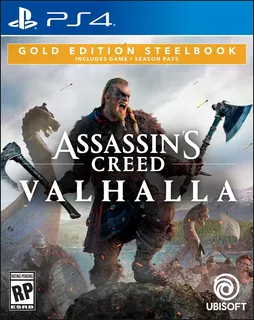 Assassins Creed Valhalla Gold Steelbook Playstation 4