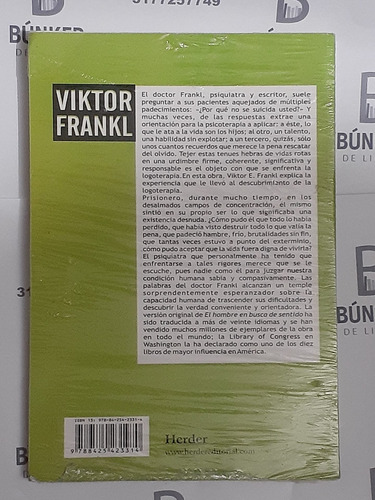 Libro El Hombre En Busca De Sentido Viktor Frankl Nuevo.