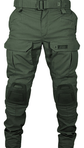 Calça Tática Ranger Com Joelheira Verde Oliva Tactical Dacs 