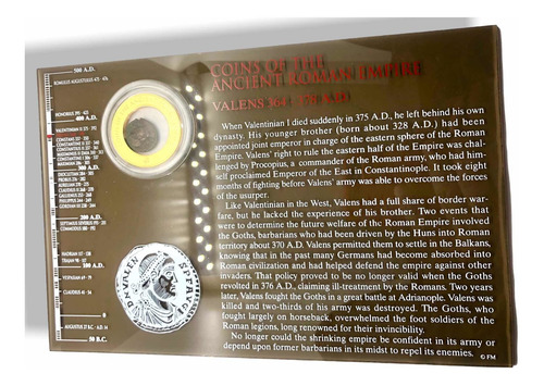 Moneda Antigua Imperio Romano - Emperador Valens 364-378 D.c (Usado)
