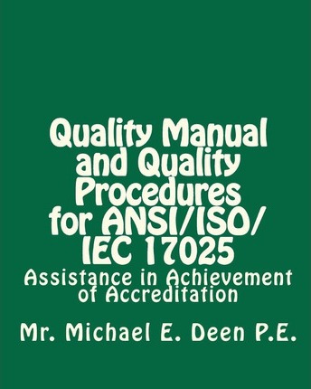Libro Quality Manual And Quality Procedures For Ansi/iso/...