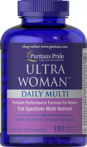 Puritan´s Pride Ultra Woman Daily Multi 180 Cápsulas