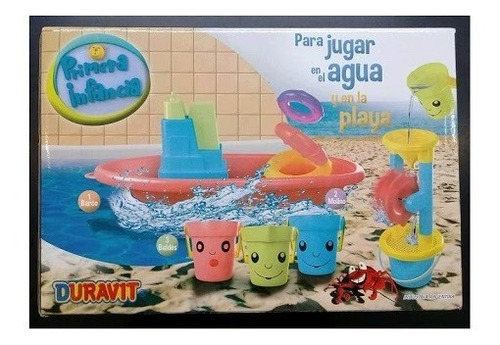 Juego Para El Agua De Bebe Duravit 677 Barco Baldes Molino