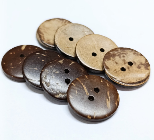 Boton De Coco Numero 32 Por 100 Unidades Marrón