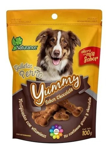 Yummy Galletas Sabor Chocolate Perro 100grs Naturance