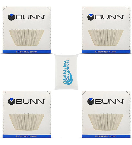 Filtro De Café Bun 4 Pk - 100 Pcs Por Paquete Papel De Calid