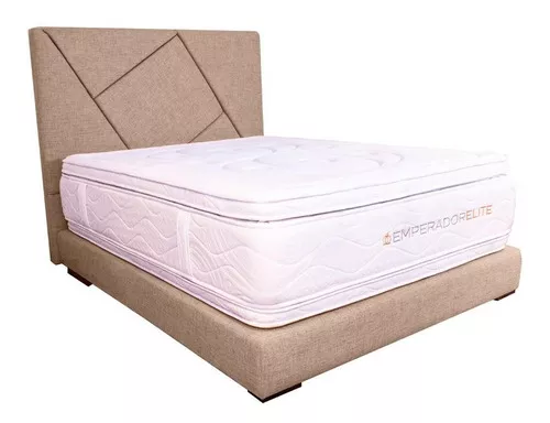 CAMA SENCILLA BASE CAMA+COLCHON RANGLIFLEX+Cabecero - Beige