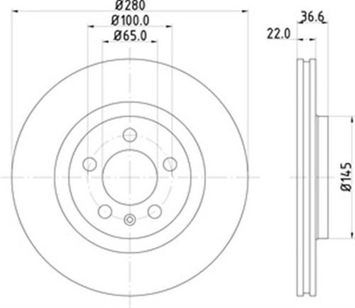 Disco Pagid Para Jetta A4 2.0l 2000