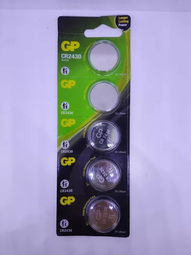 GP Lithium Pack de 5 Pilas Litio de Boton CR2430 3V > Hogar