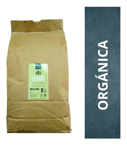 Harina Integral Orgánica Trigo Super Fina El Paraíso X 5 Kg