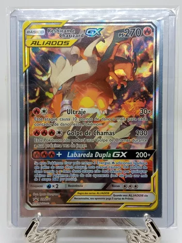 Box Pokemon - Reshiram e Charizard GX Aliados