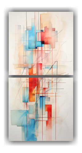 100x50cm Set 2 Artes Diseño Impacto Visual Cuadros Abstract