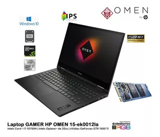 Hp Omen 15-ek0012 I7-10750h 8+32gb Optane 512gb 15.6 Gtx 4g