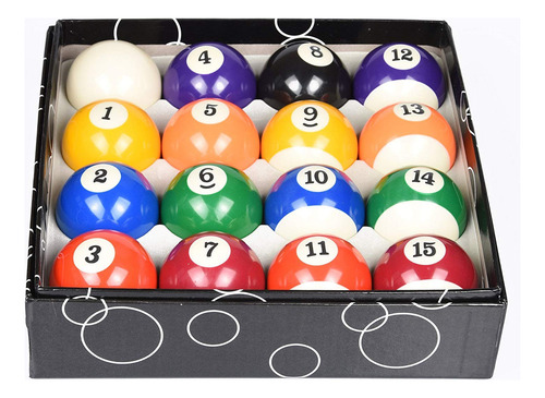 Juego De Bolas De Billar Llj De 2-1/4 Pulgadas, Tamaño Regul