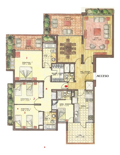 Departamento Barrio Parque Cultural Las Condes