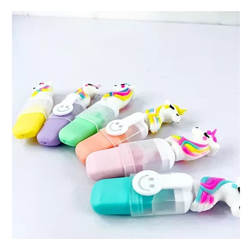 Hermosos Marcatextos Unicornio Kawaii 6 Pz.
