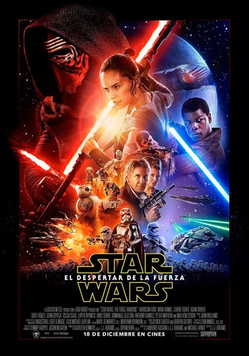 Poster Original De Cine Star Wars 7