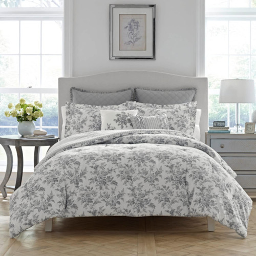 Laura Ashley Home - Juego De Edredn Tamao Queen, Ropa De Cam