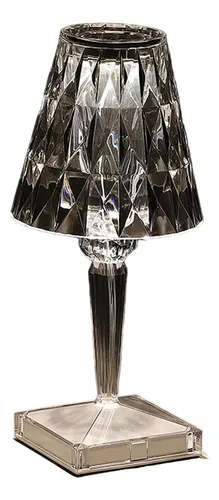 comprar Lampara Led Mesa Iluminación Cristal Decoracion Lujo Hogar
